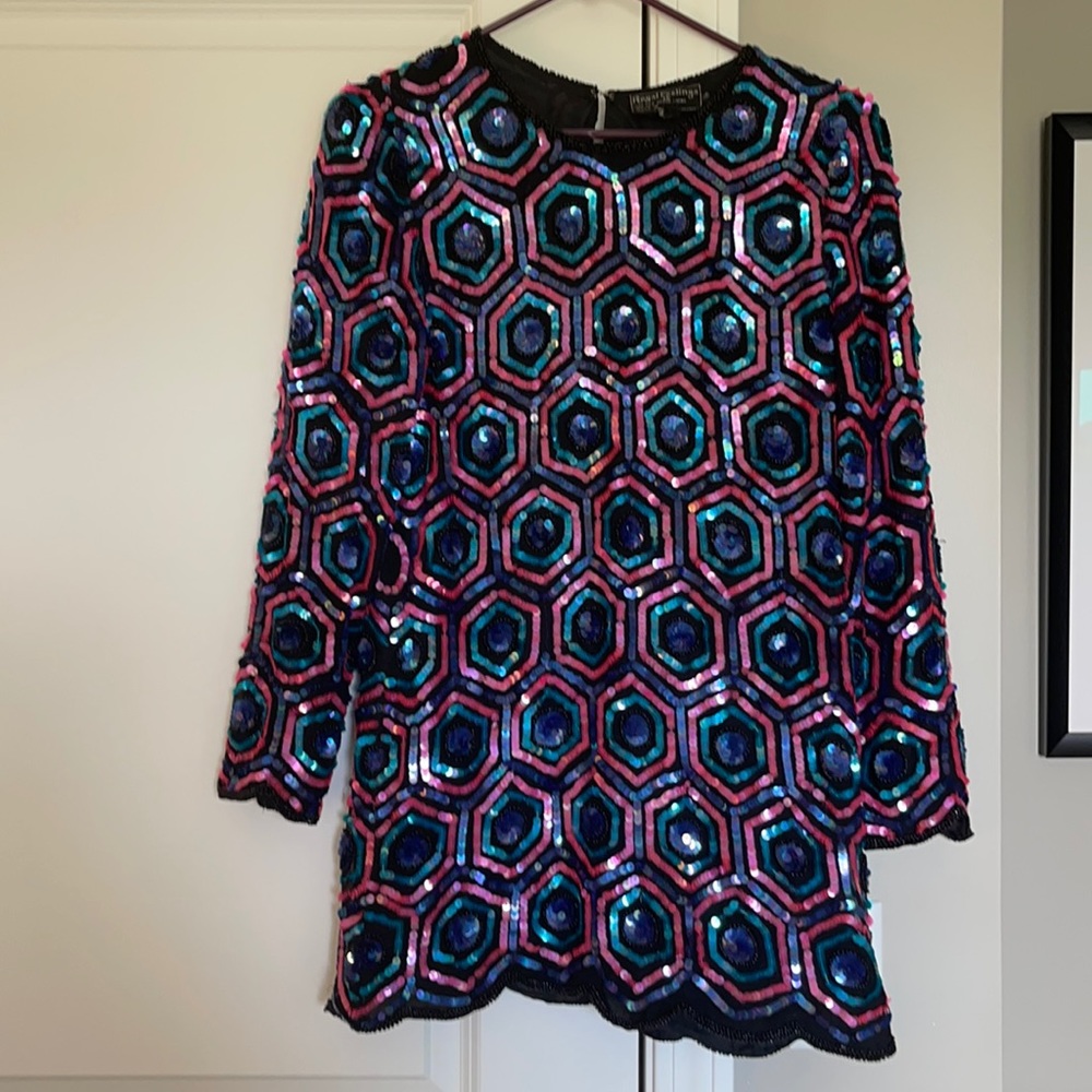 Vintage sequin dress. Size M